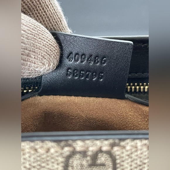 Gucci padlock shoulder bag/ GG supreme Medium brown/ black - Picture 15 of 15